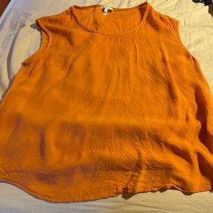 Joie coral silk tank top L
